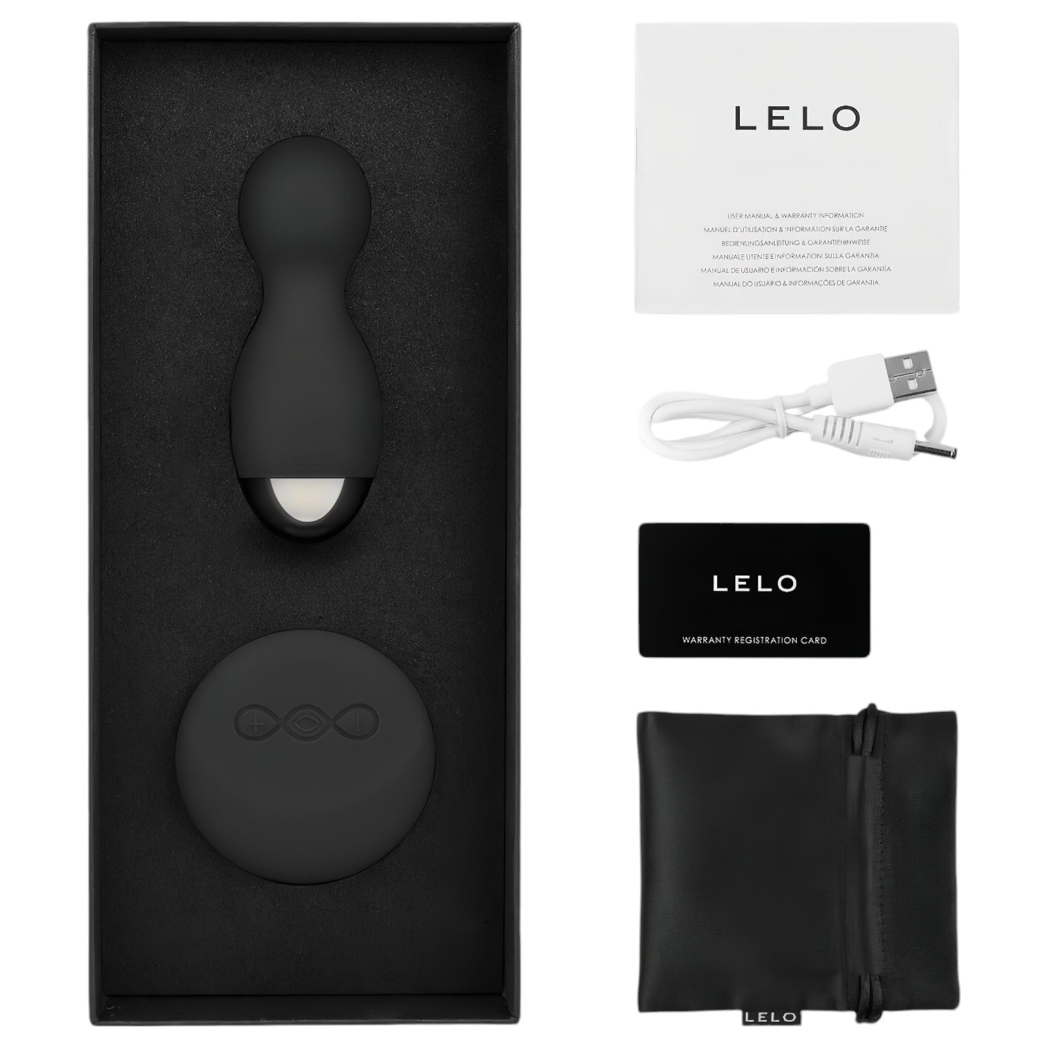 LELO Hula - forgó vibrációs tojás (fekete)