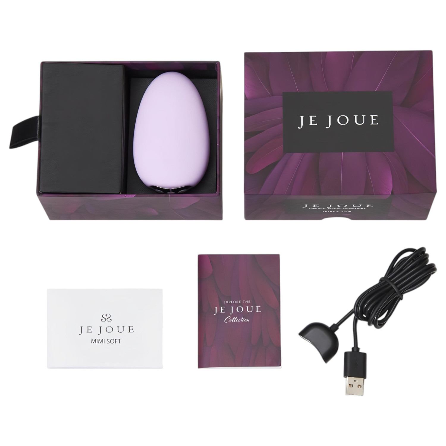 Je Joue Mimi Soft - akkus, vízálló csikló vibrátor (viola)