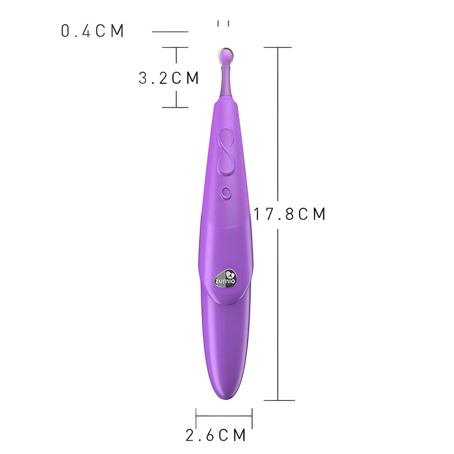Zumio Soft - akkus csikló vibrátor (lila)