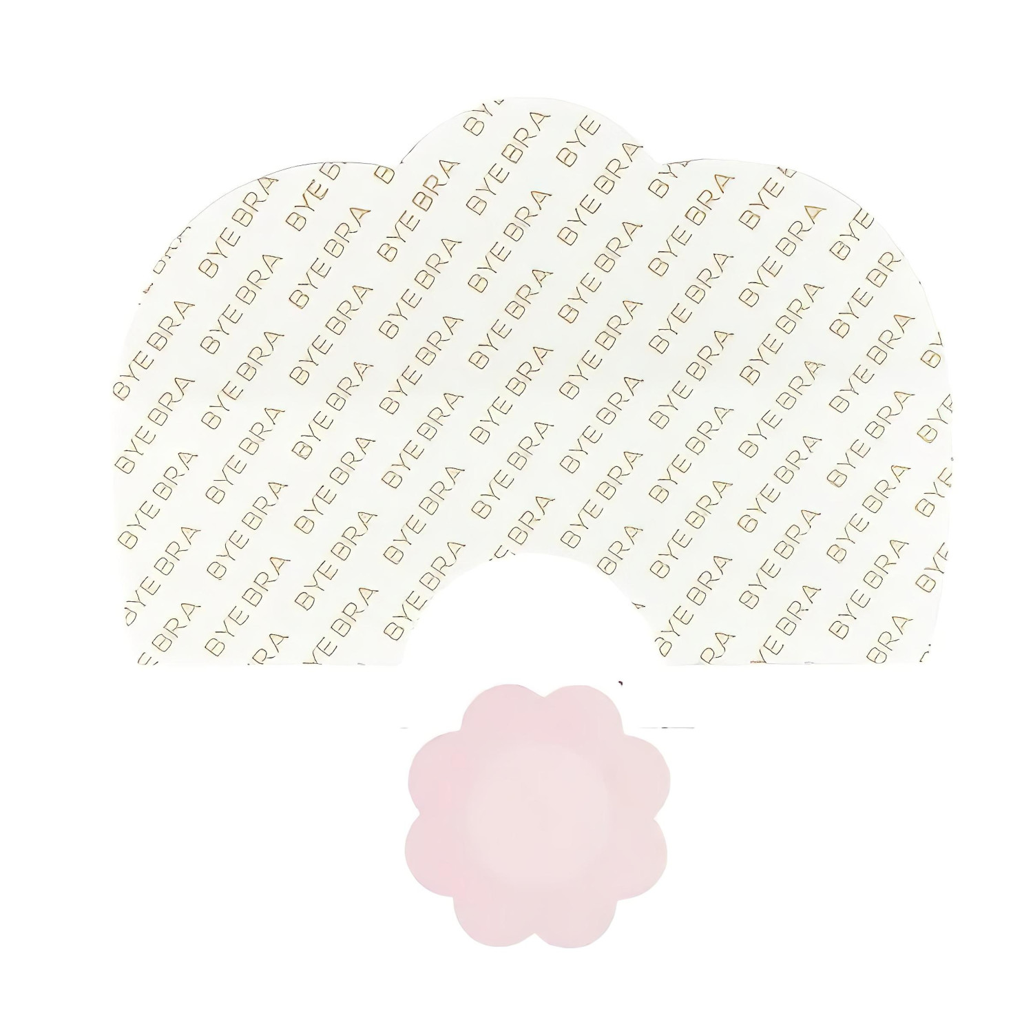 Bye Bra D-F - láthatatlan mellemelő tapasz (pink, 6 db)