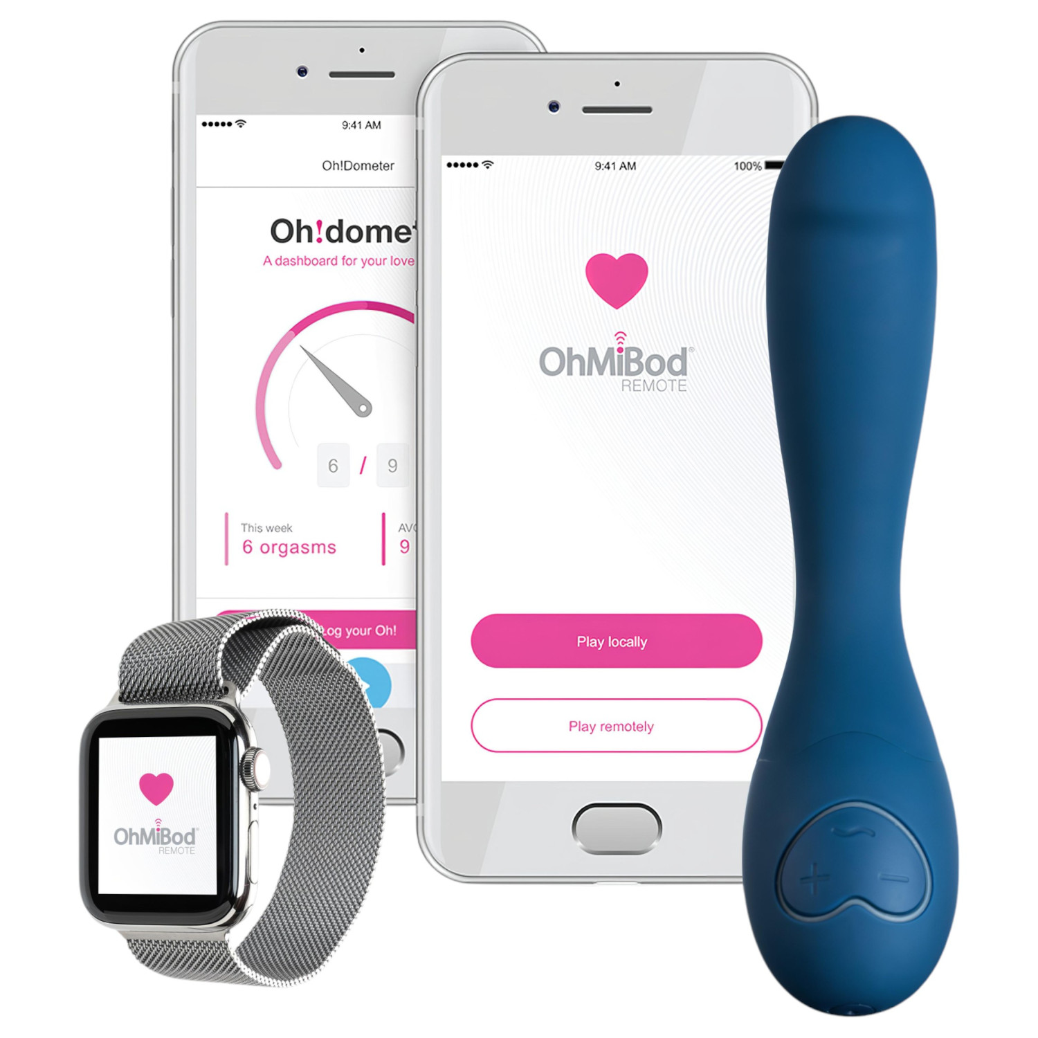 OhMiBod Bluemotion Nex 2 – App-vezérelt G-pont vibrátor (kék)