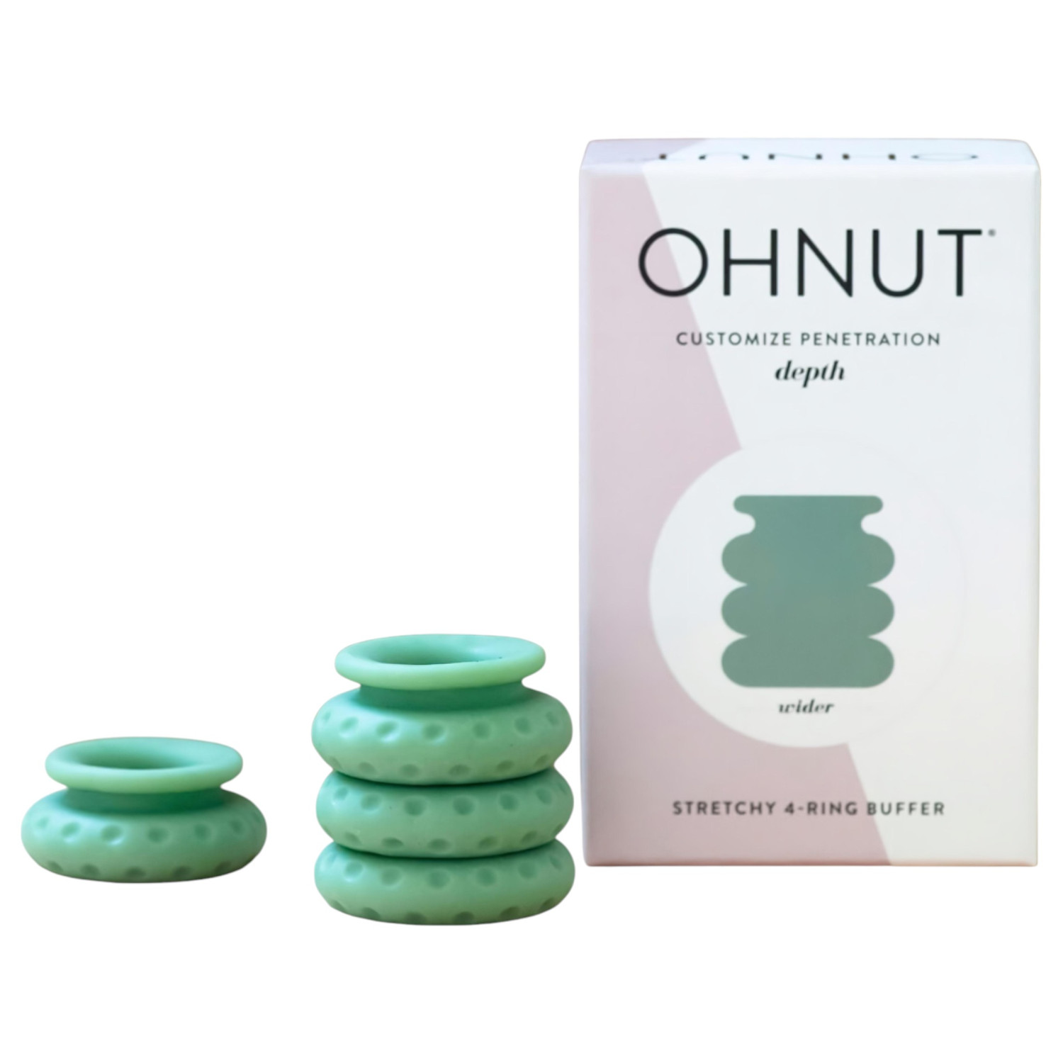 Ohnut - behatolás szabályozó gyűrű - 4 részes (zöld) Ohnut - behatolás szabályozó gyűrű - 4 részes (zöld)