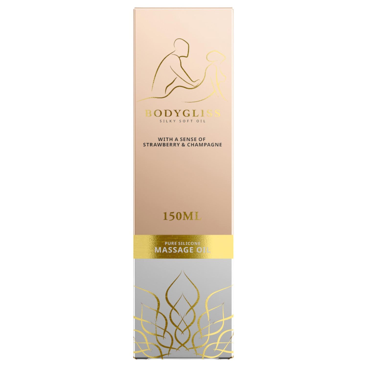 Bodygliss - masszázsolaj és síkosító - eper (150 ml)