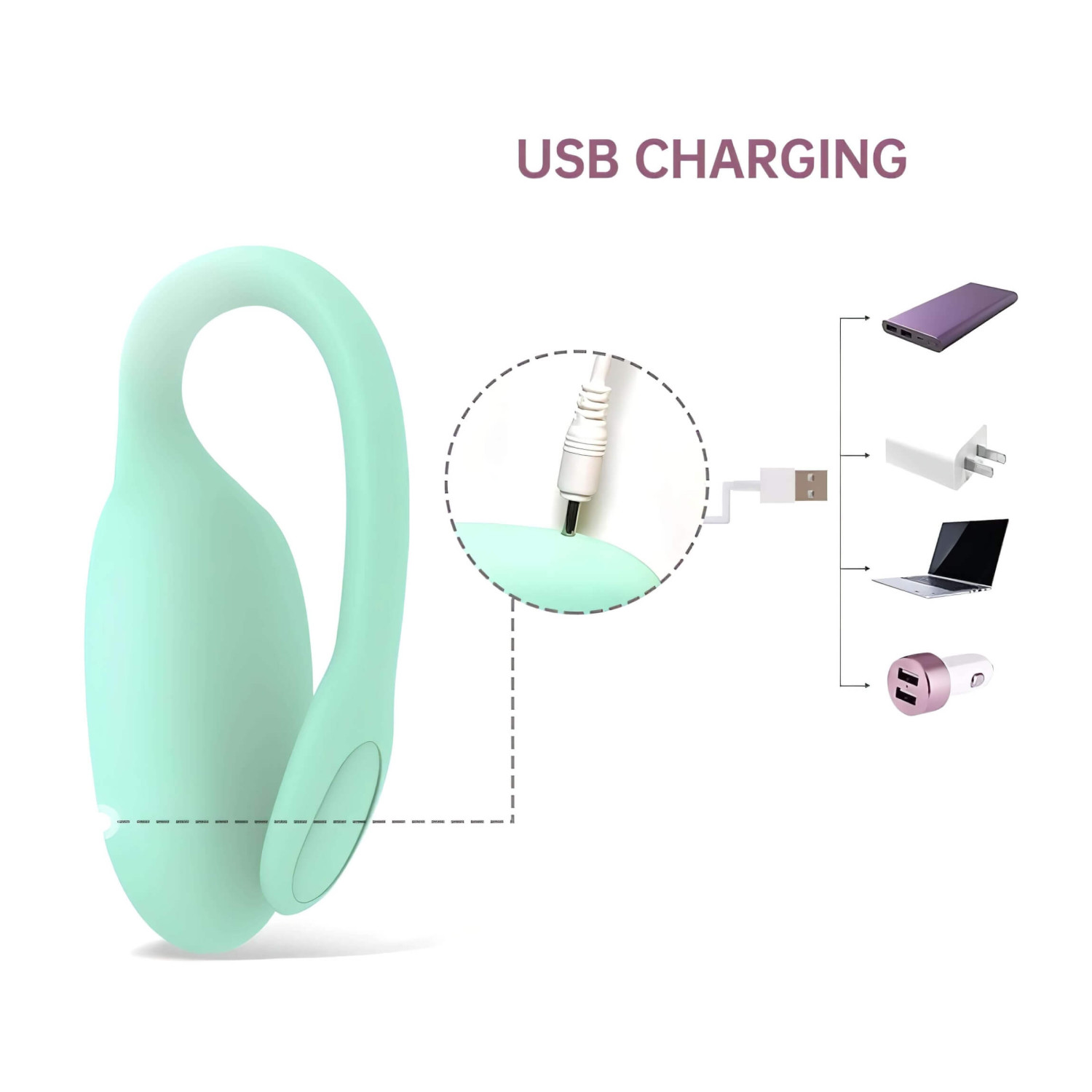 Magic Motion FitCute – App-vezérelt vibrációs gésagolyó (menta)