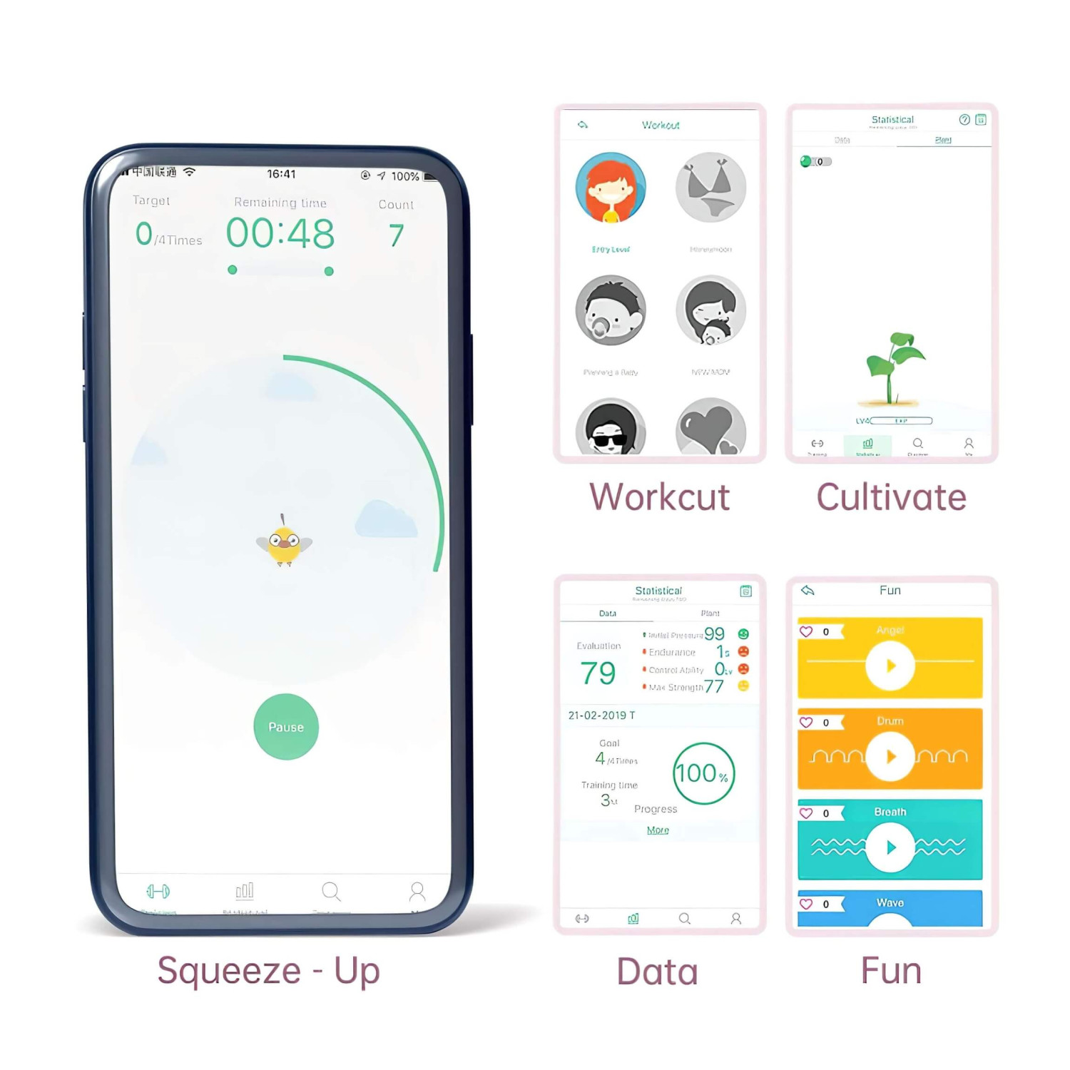 Magic Motion FitCute – App-vezérelt vibrációs gésagolyó (menta)