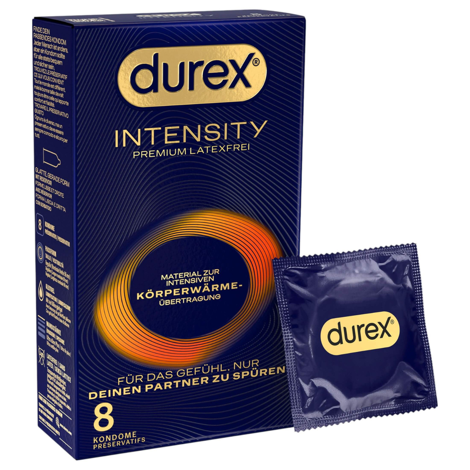 Durex Intensity - vékony, latexmentes óvszer (8 db) Durex Intensity - vékony, latexmentes óvszer (8 db)
