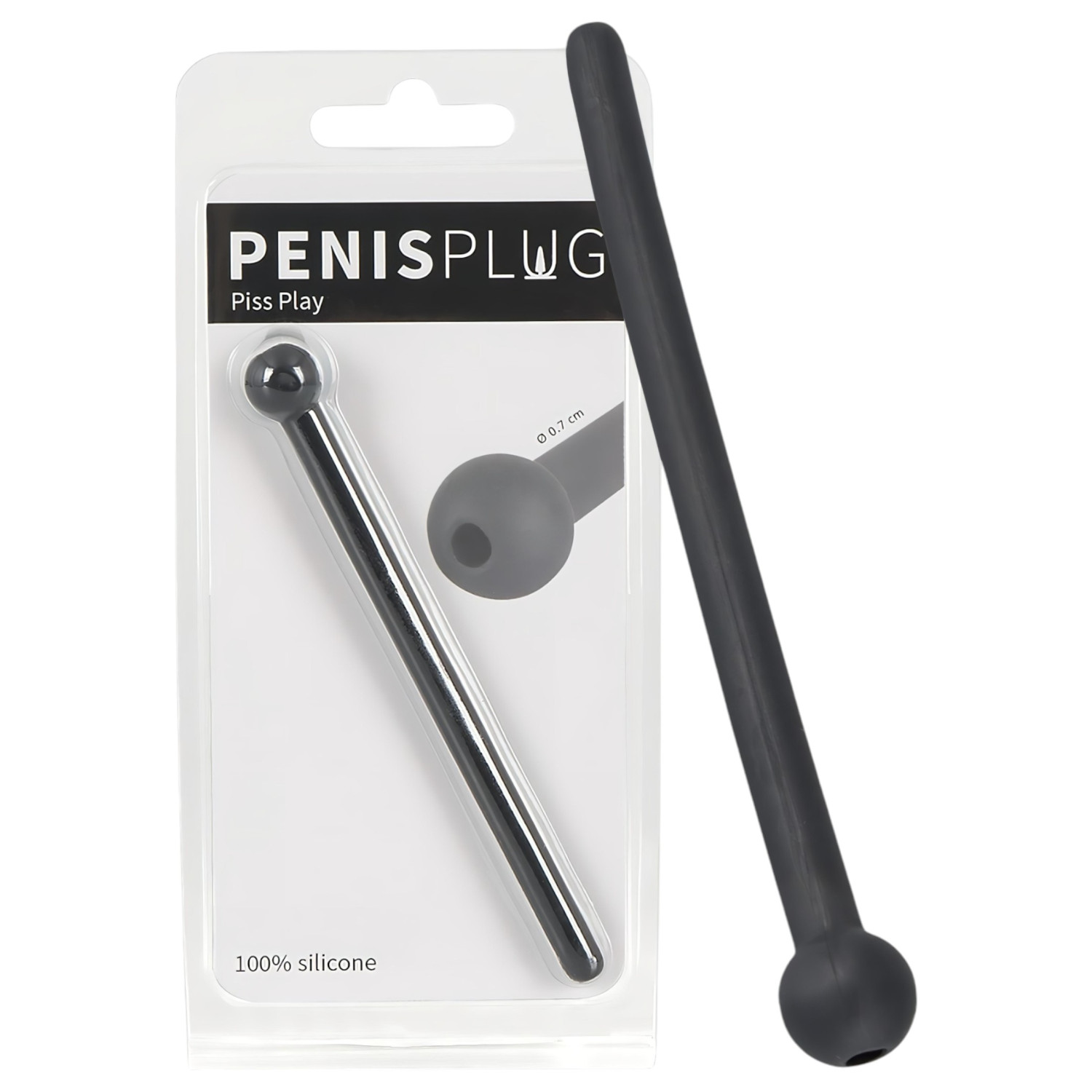 Dilator Piss Play - üreges, szilikon húgycsőtágító dildó (fekete) Dilator Piss Play - üreges, szilikon húgycsőtágító dildó (fekete)