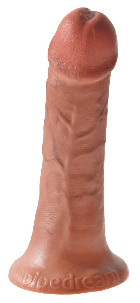 King Cock 6 dildó (15 cm) - barna