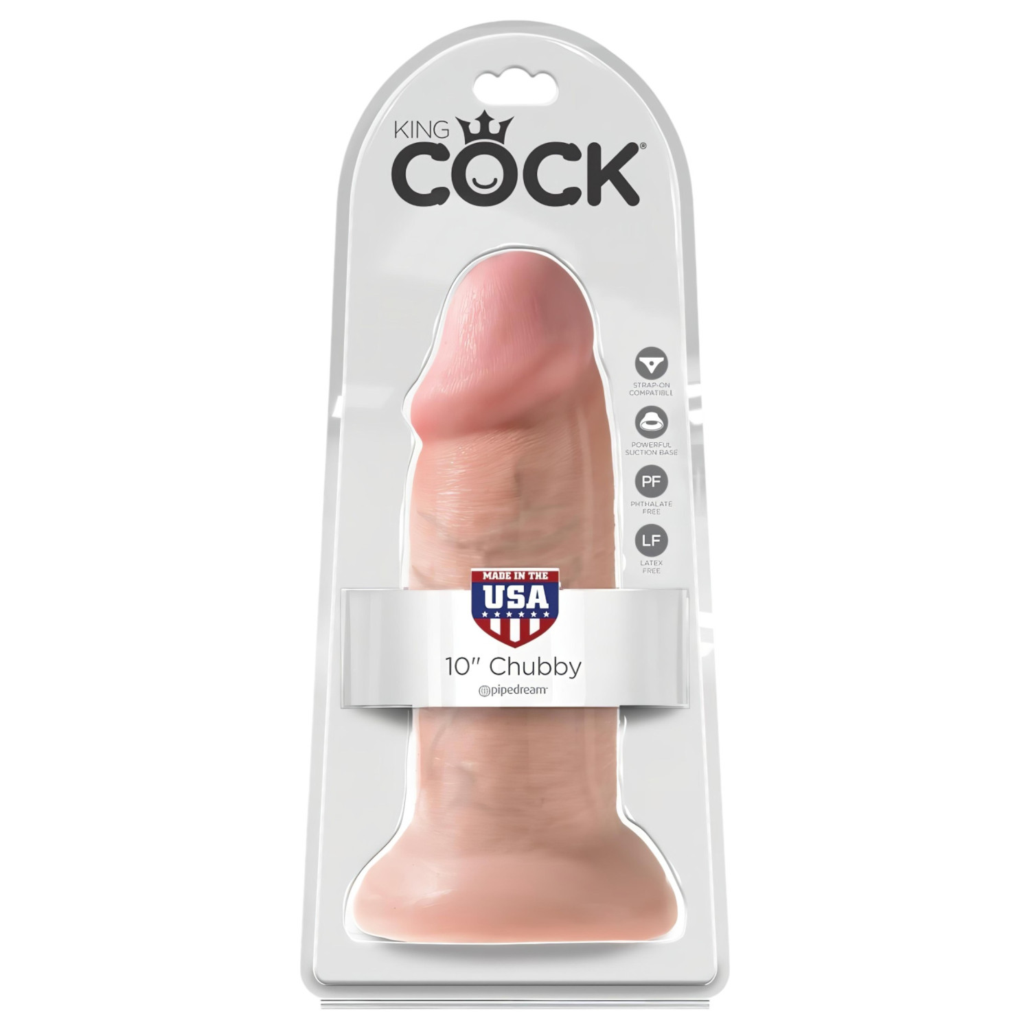 King Cock 10 dildó (25 cm, natúr) King Cock 10 dildó (25 cm, natúr)