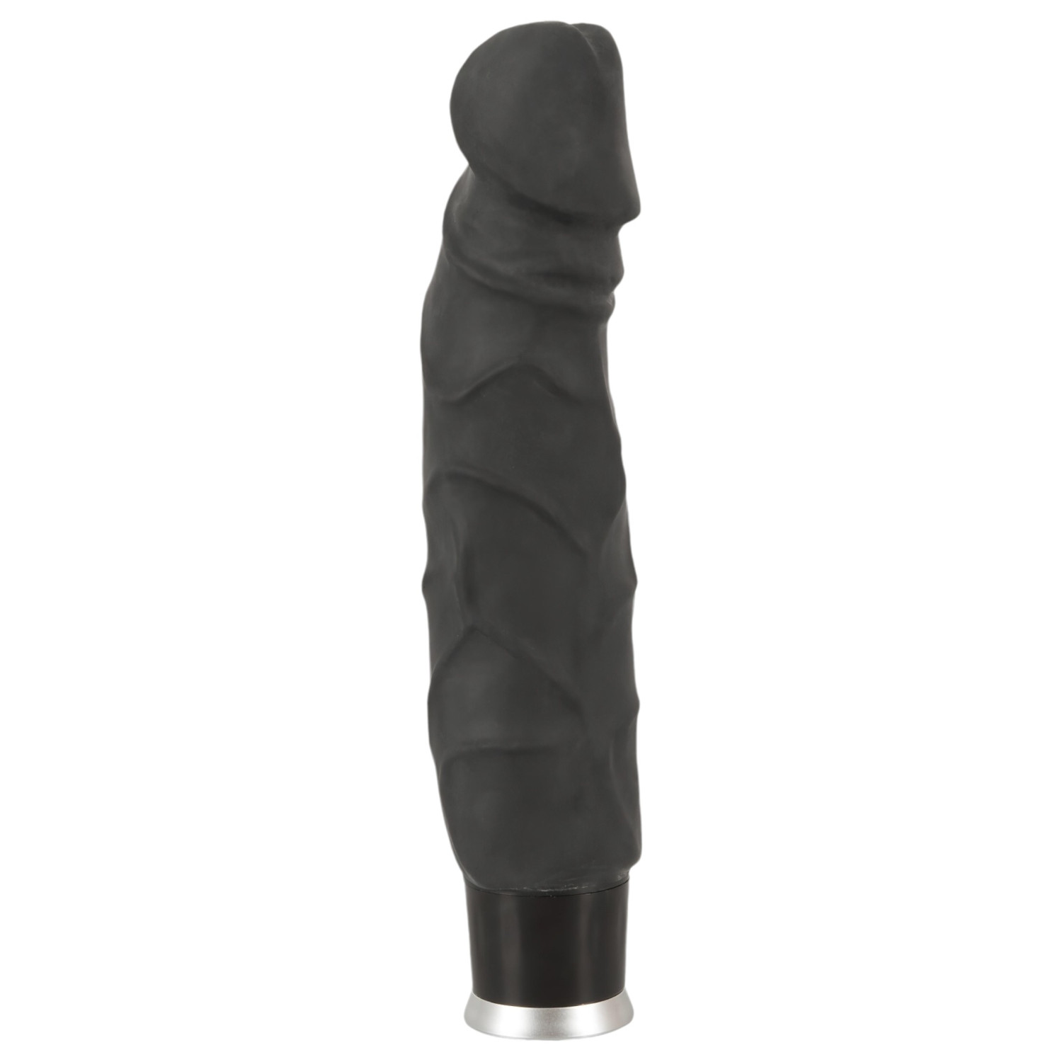 Nature Skin - élethű vibrátor (fekete, 22 cm)