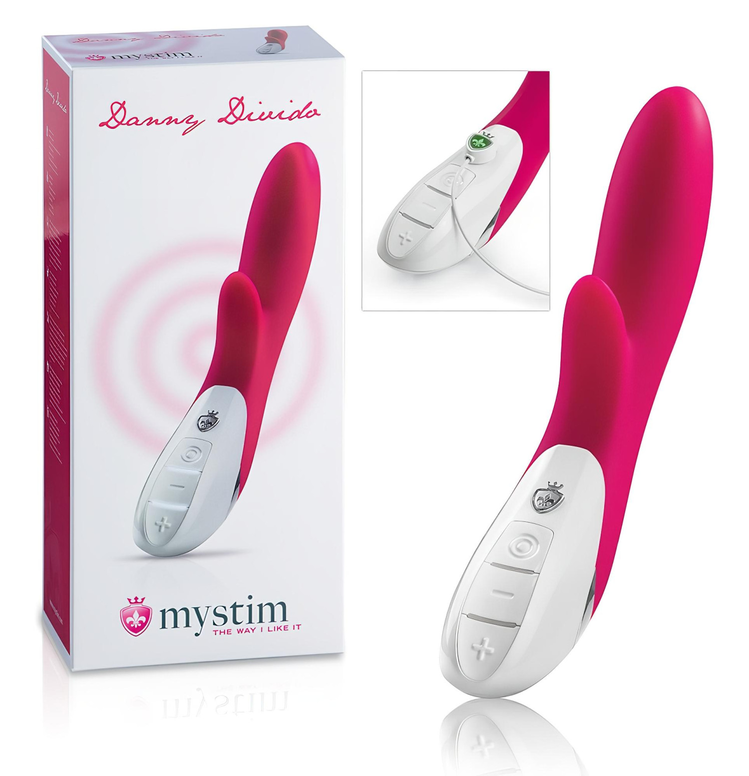 mystim Danny Divido - csiklóizgató vibrátor (pink)