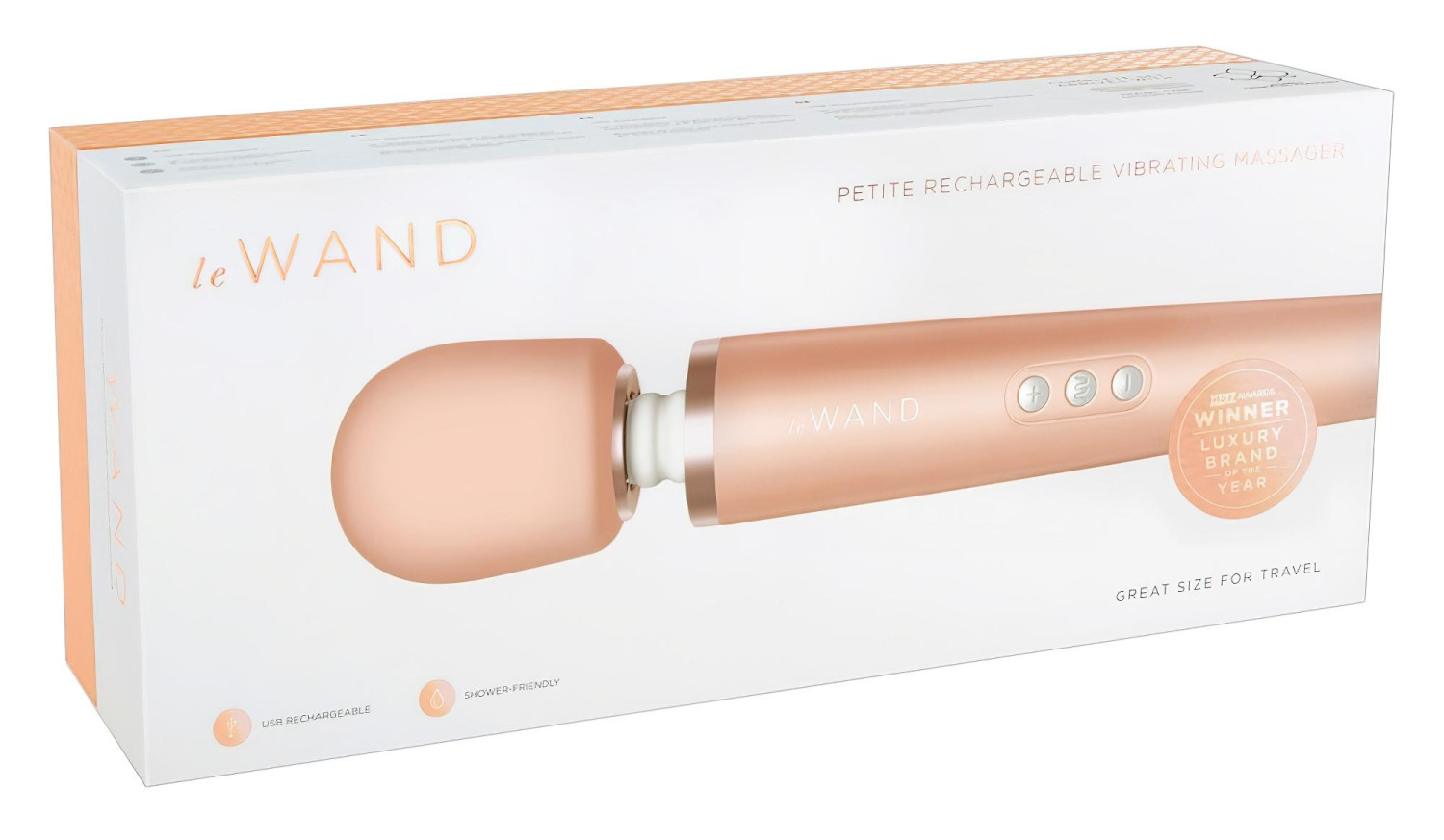 le WAND Petite prémium wand-vibrátor (Rose Gold)