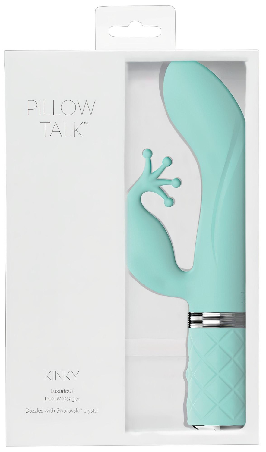 Pillow Talk Kinky - akkus, 2 motoros G-pont vibrátor (türkiz)