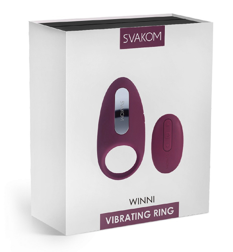 Svakom Winni - rádiós, vibrációs péniszgyűrű (viola)