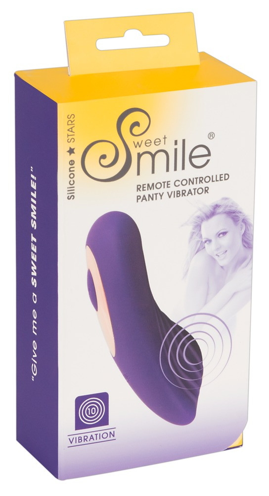 SMILE Panty - akkus, rádiós csiklóvibrátor (lila)