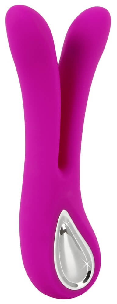 XOUXOU - akkus, vízálló, kétágú vibrátor (pink)