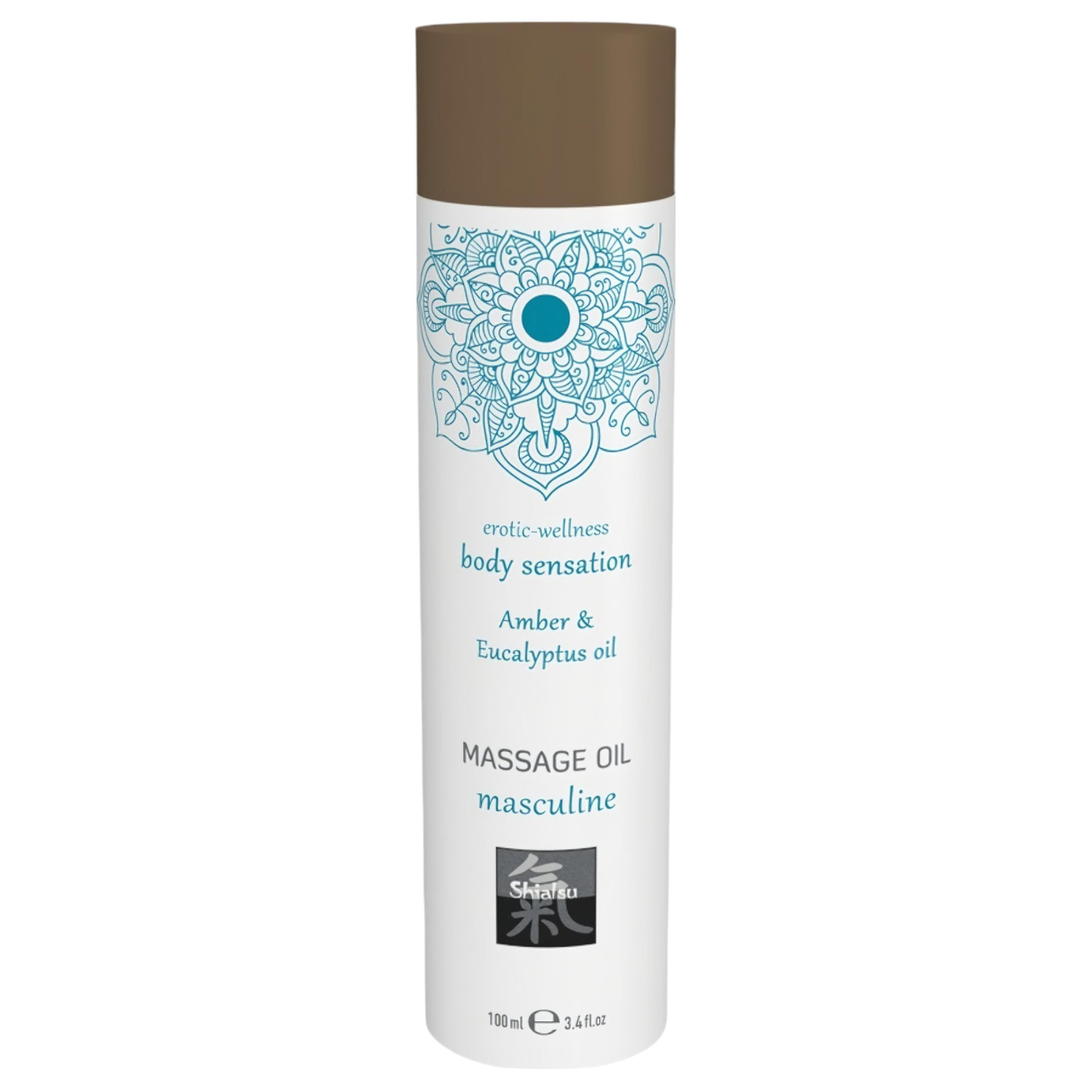 HOT - Shiatsu Masculine - masszázsolaj - borostyán-eukaliptusz (100 ml)