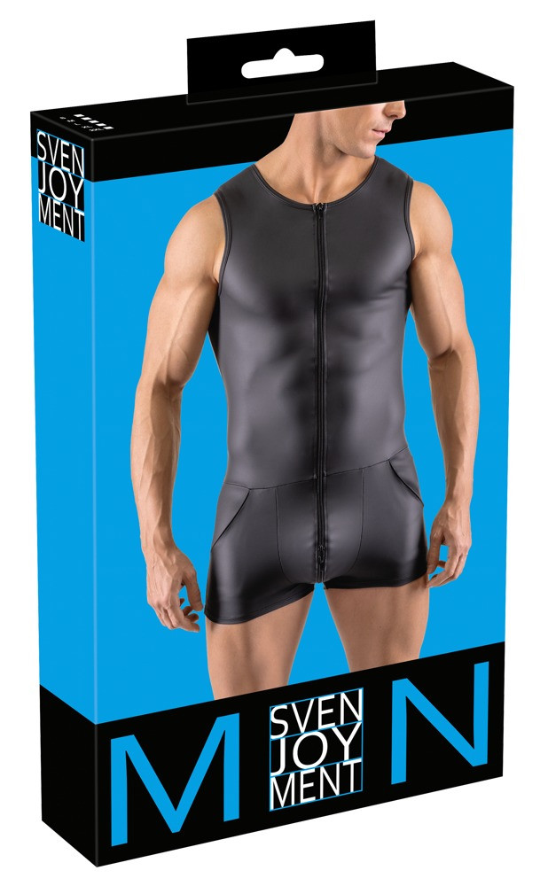 Svenjoyment - ujjatlan, rövid férfi overall (fekete)