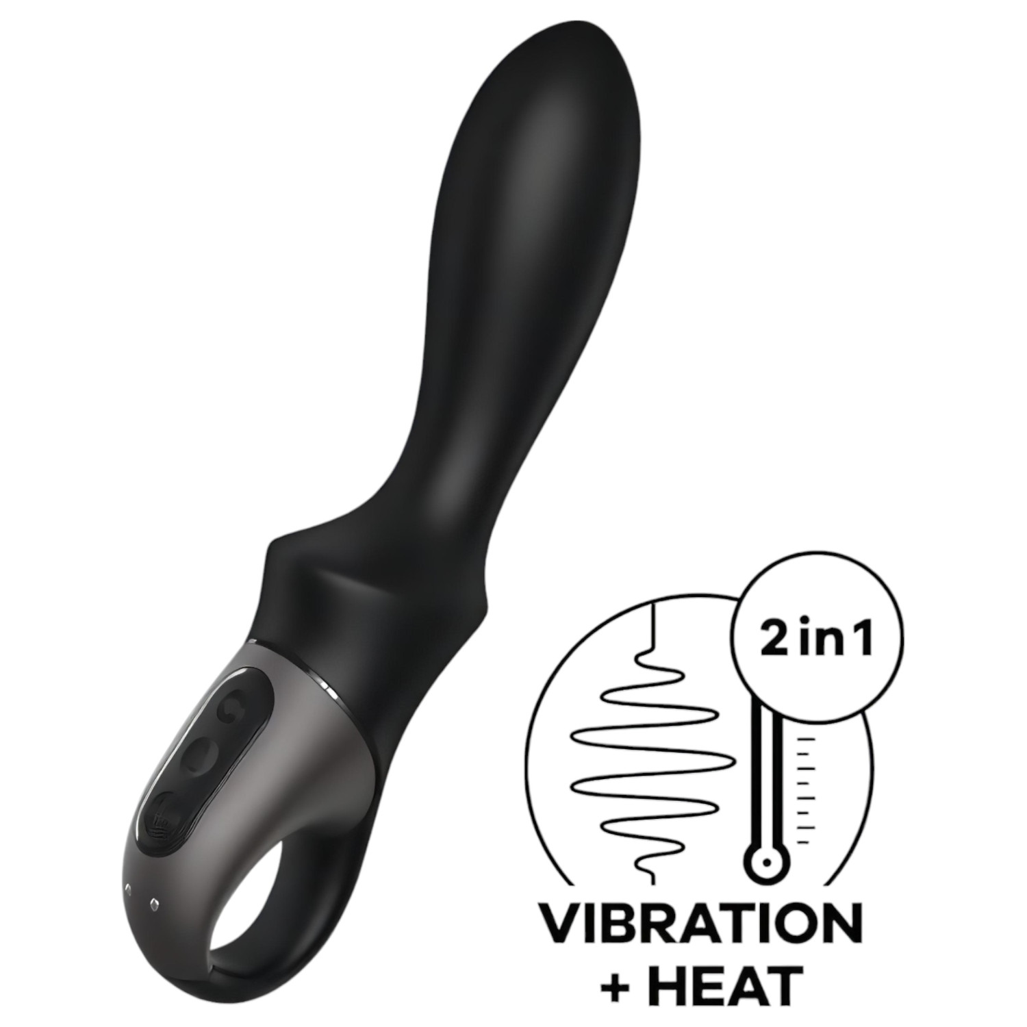 Satisfyer Heat Climax – App-vezérelt melegítő análvibrátor (fekete)