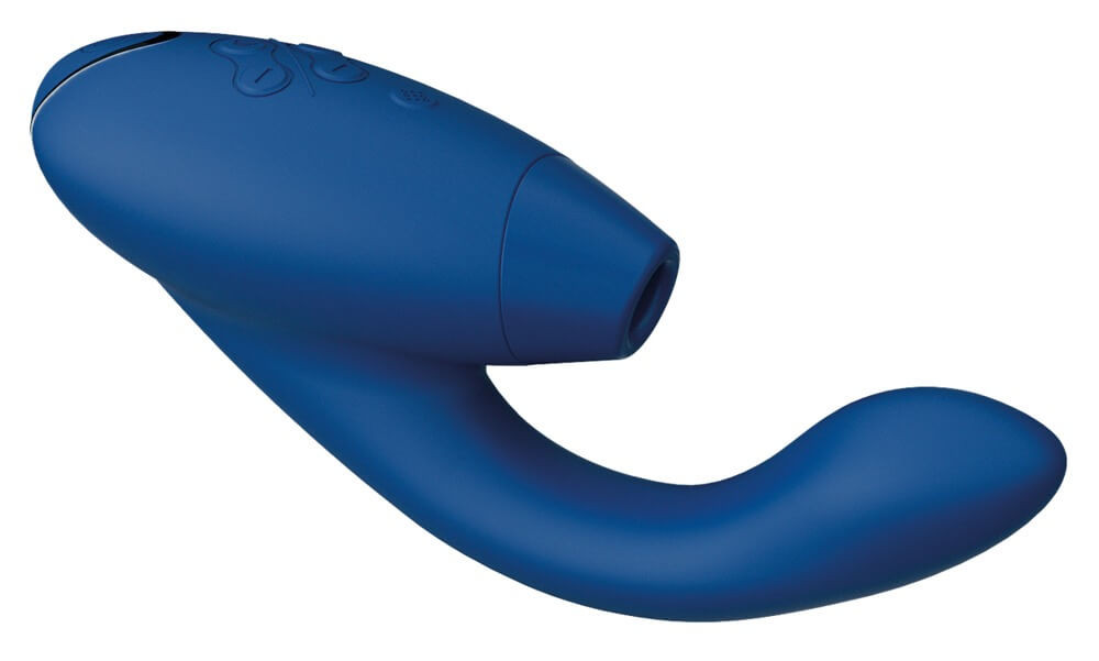 Womanizer Duo 2 - vízálló G-pont vibrátor és csiklóizgató (kék)