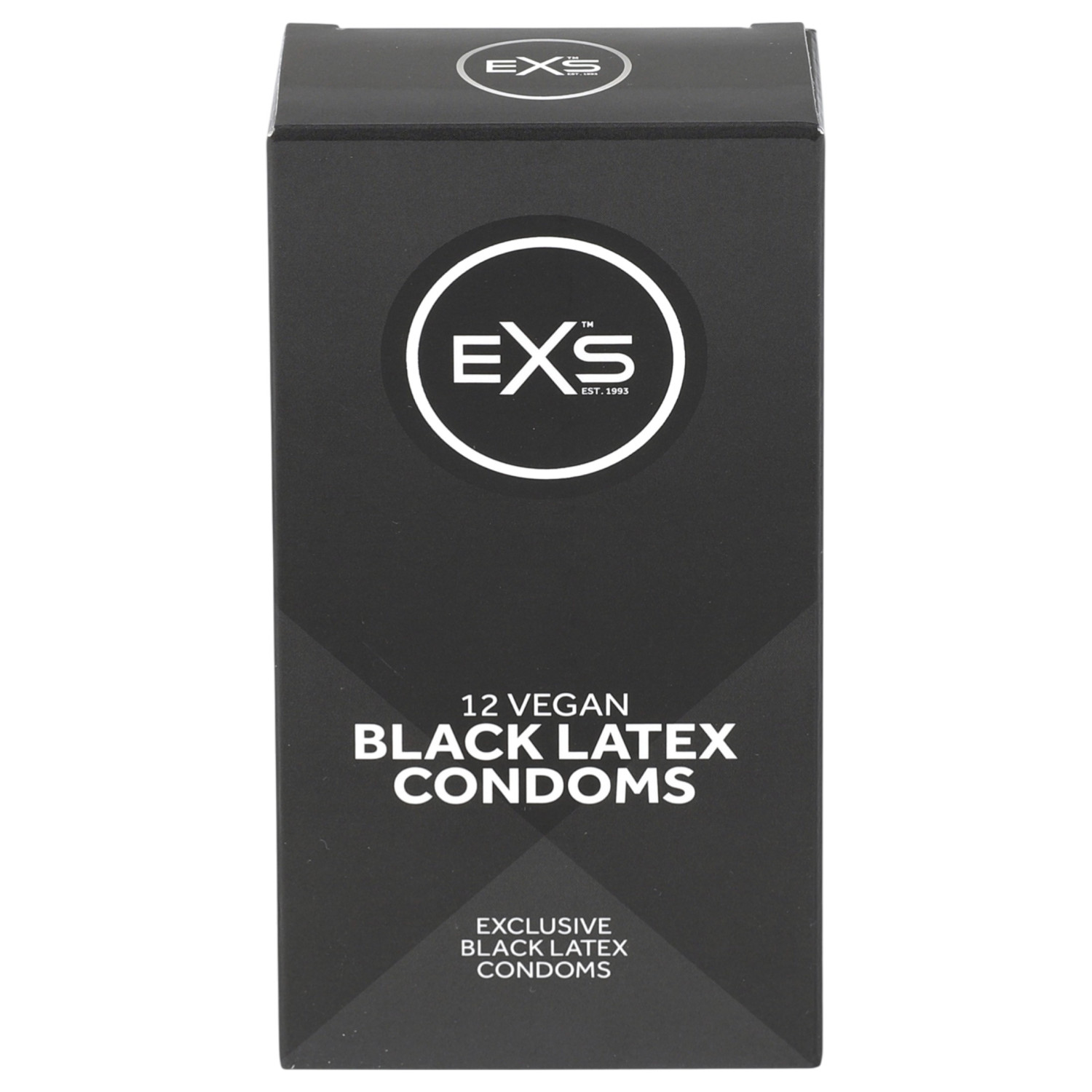 EXS Black - latex óvszer (fekete, 12 db)