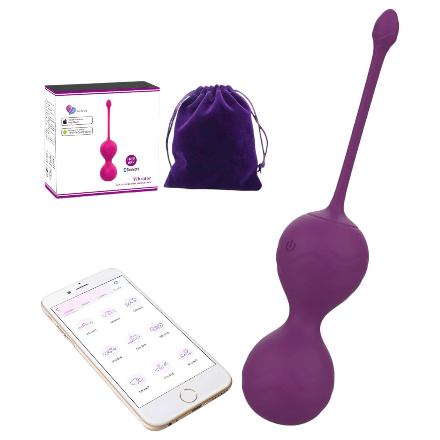 Lonely Winni – App-vezérelt vibrációs tojás (pink)