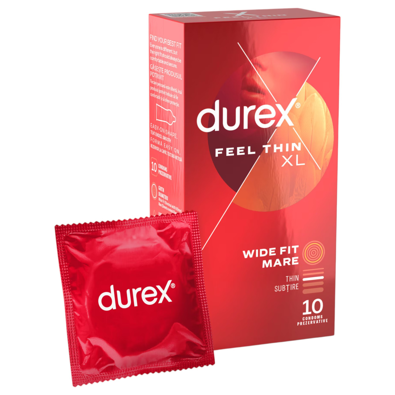 Durex Feel Thin XL - élethű érzés óvszer (10 db) Durex Feel Thin XL - élethű érzés óvszer (10 db)