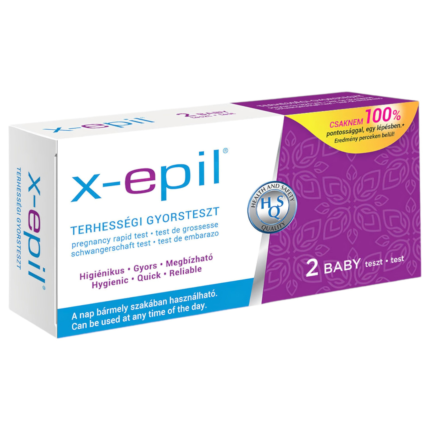 X-Epil - terhességi gyorsteszt (2 db)