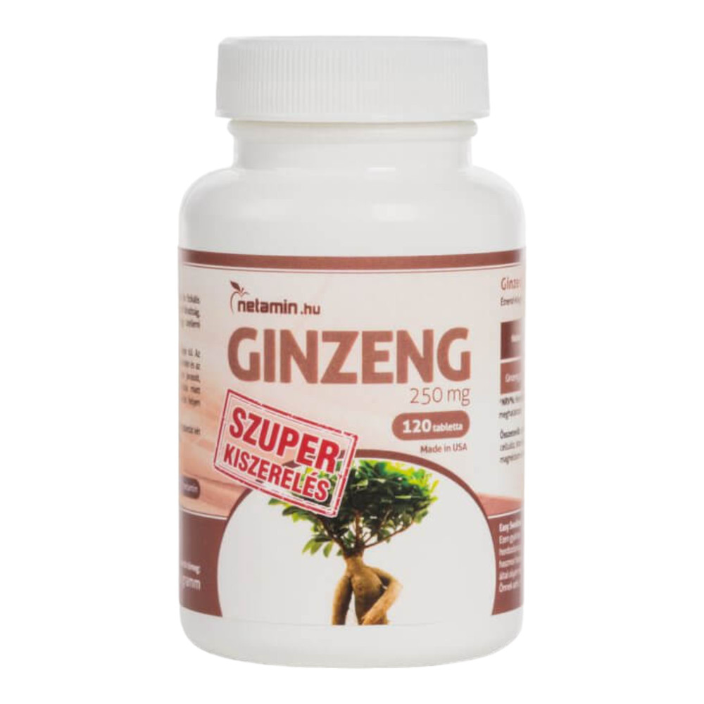 Netamin Ginzeng 250mg - étrend-kiegészítő kapszula (40db)