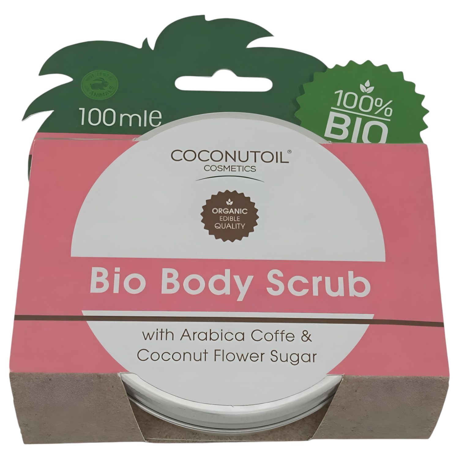 Coconutoil - bio Testradír Kávéval & Kókuszvirágcukorral (100 ml)