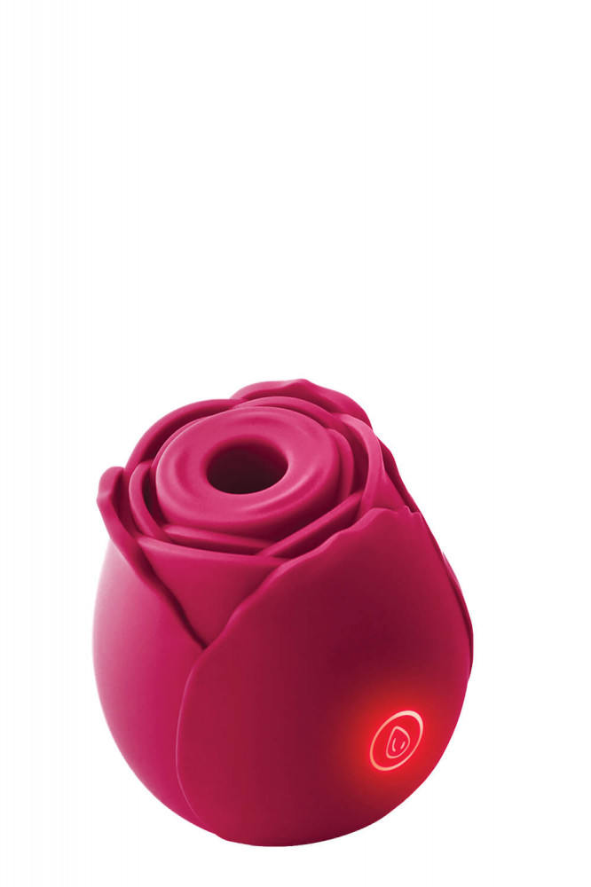Inya The Rose - akkus, léghullámos rózsa csiklóvibrátor (piros)