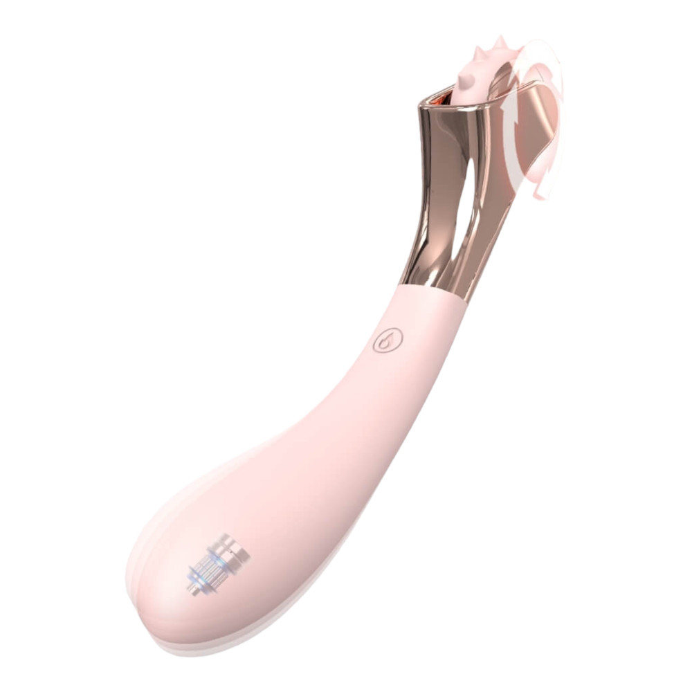 Sex HD - akkus, vízálló vibrátor és ingerkerék (pink)