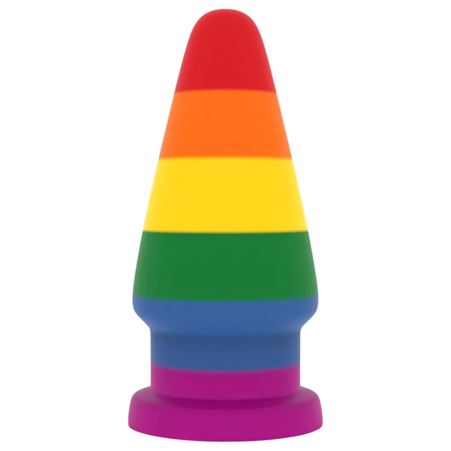 Lovetoy Prider - anál tágító plug - 15 cm (szivárvány)