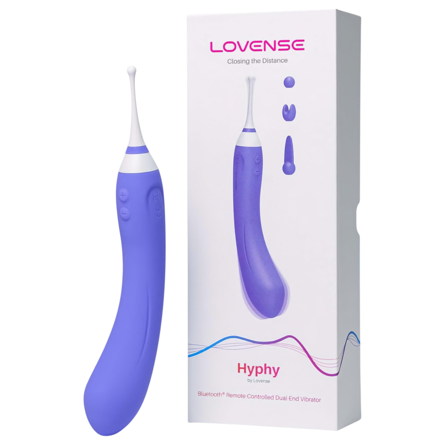 Lovense Hyphy – App-vezérelt 2in1 vibrátor (lila)