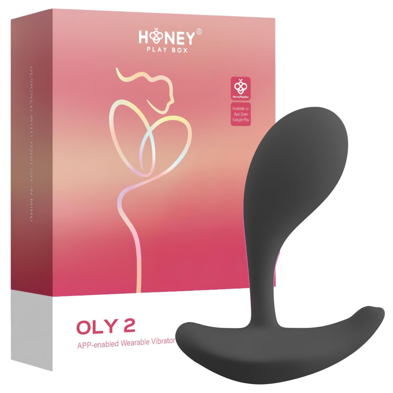 Honey Play Box Oly 2 – App-vezérelt G-pont és csiklóizgató vibrátor (fekete)