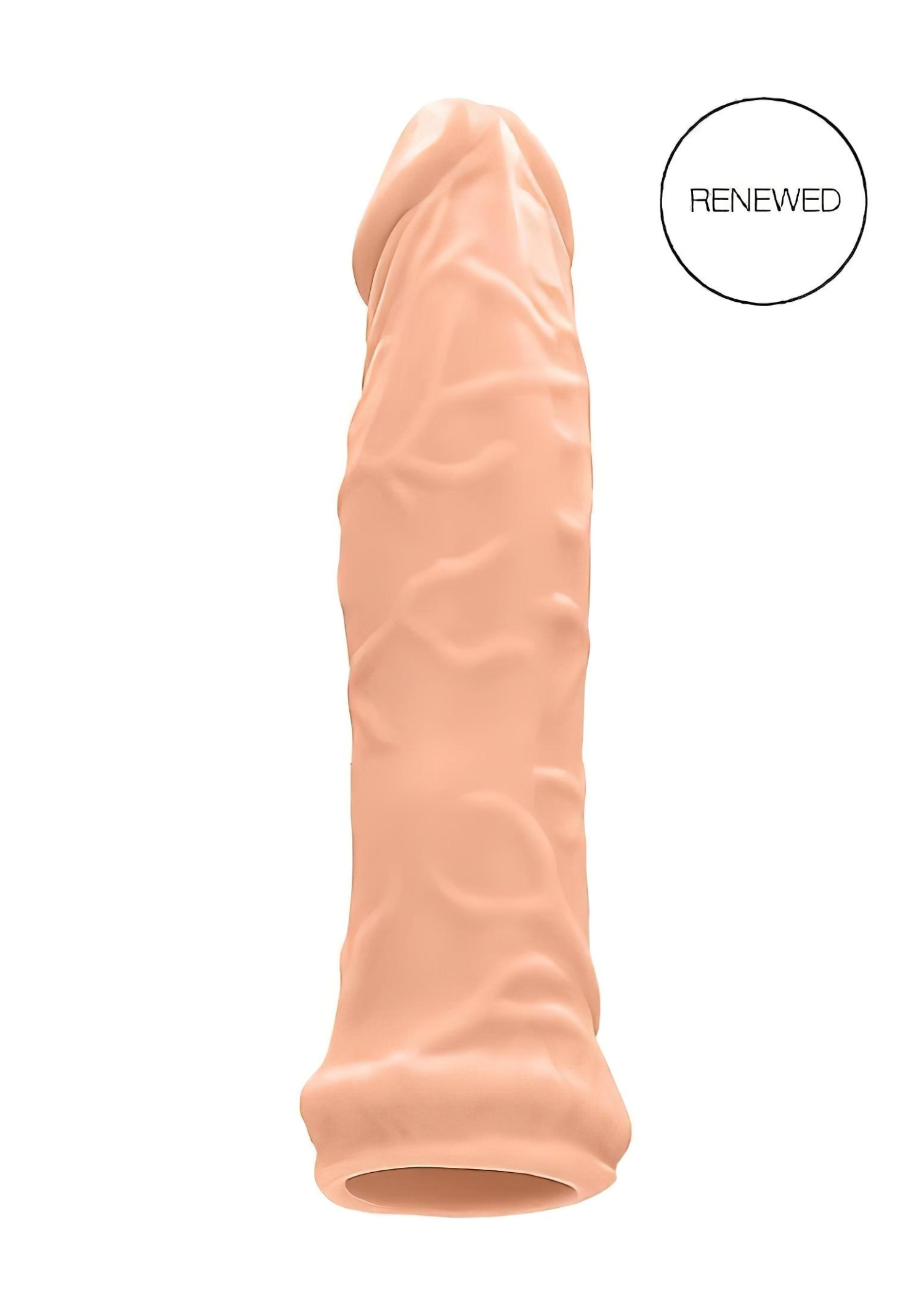 RealRock Penis Sleeve 6 - péniszköpeny (17 cm, natúr)