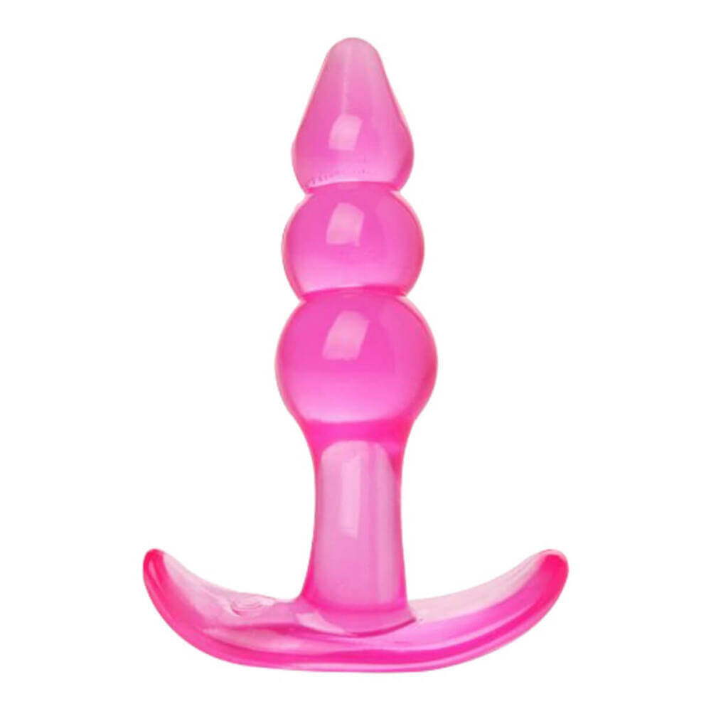 Starter anal plug - gömbös, kezdő anál dildó (pink)