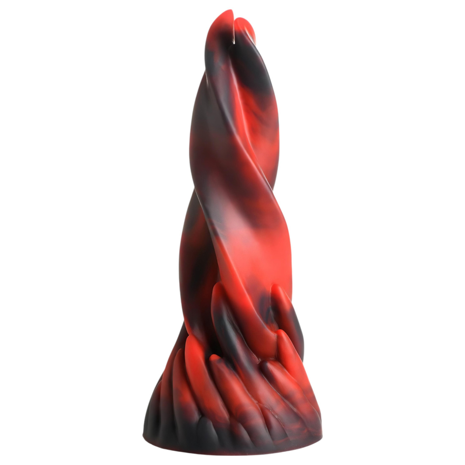 Creature Cocks Hell Kiss - csavart szilikon dildó - 19 cm (piros)