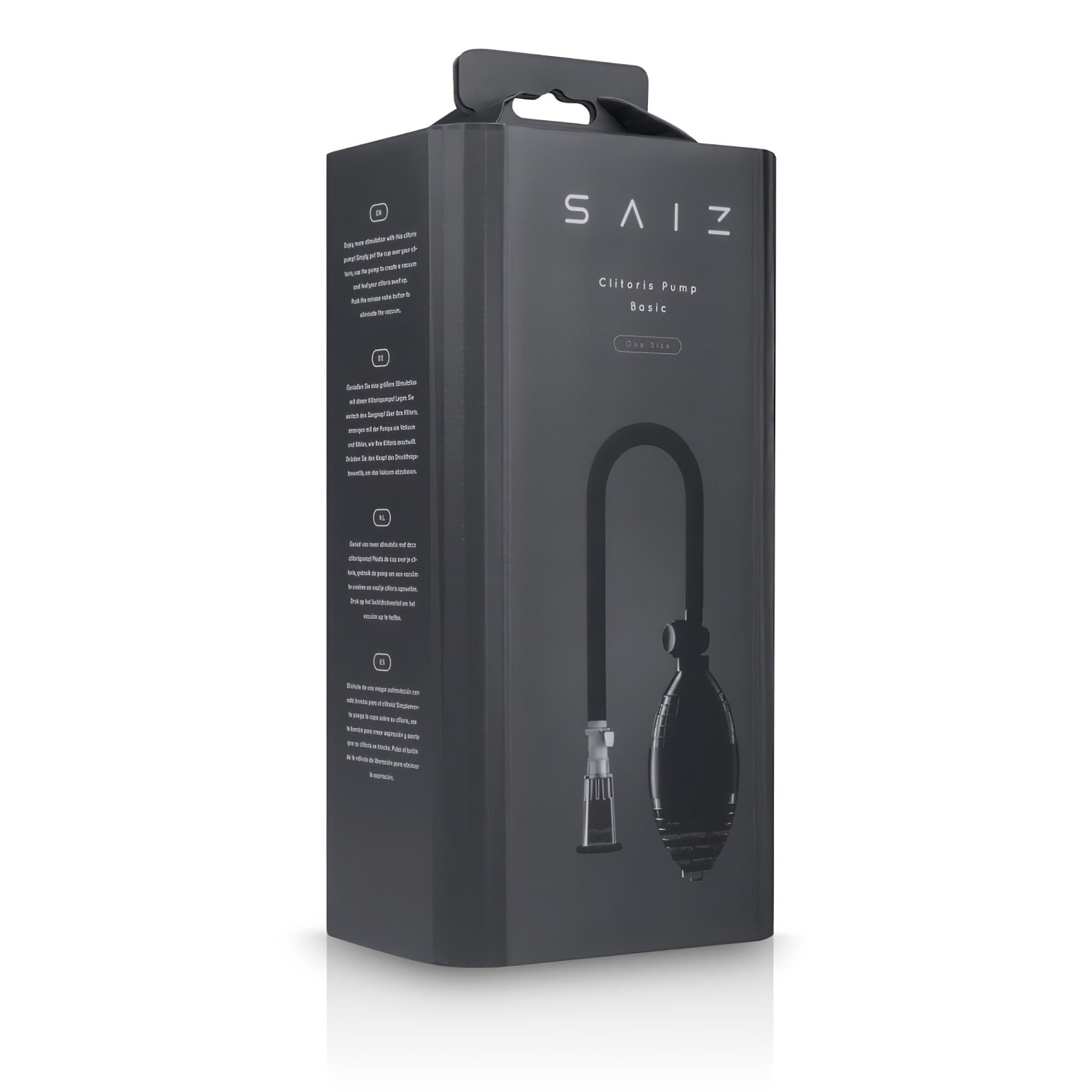 Saiz Basic - csiklószívó pumpa (áttetsző-fekete) Saiz Basic - csiklószívó pumpa (áttetsző-fekete)