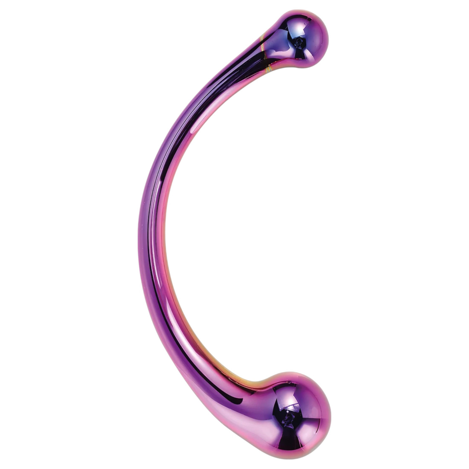 Dreamtoys - üveg masszírozó dildó (lila)