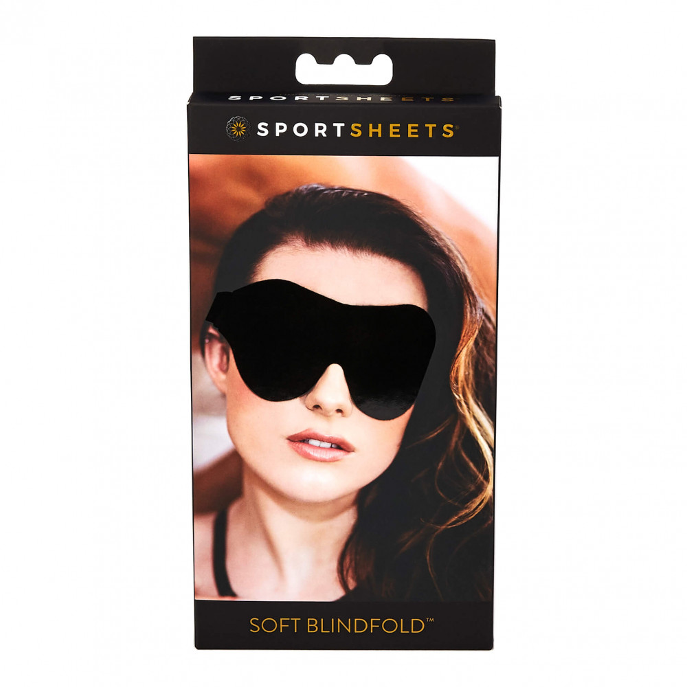 Sportsheets - puha, gumis szemmaszk (fekete)