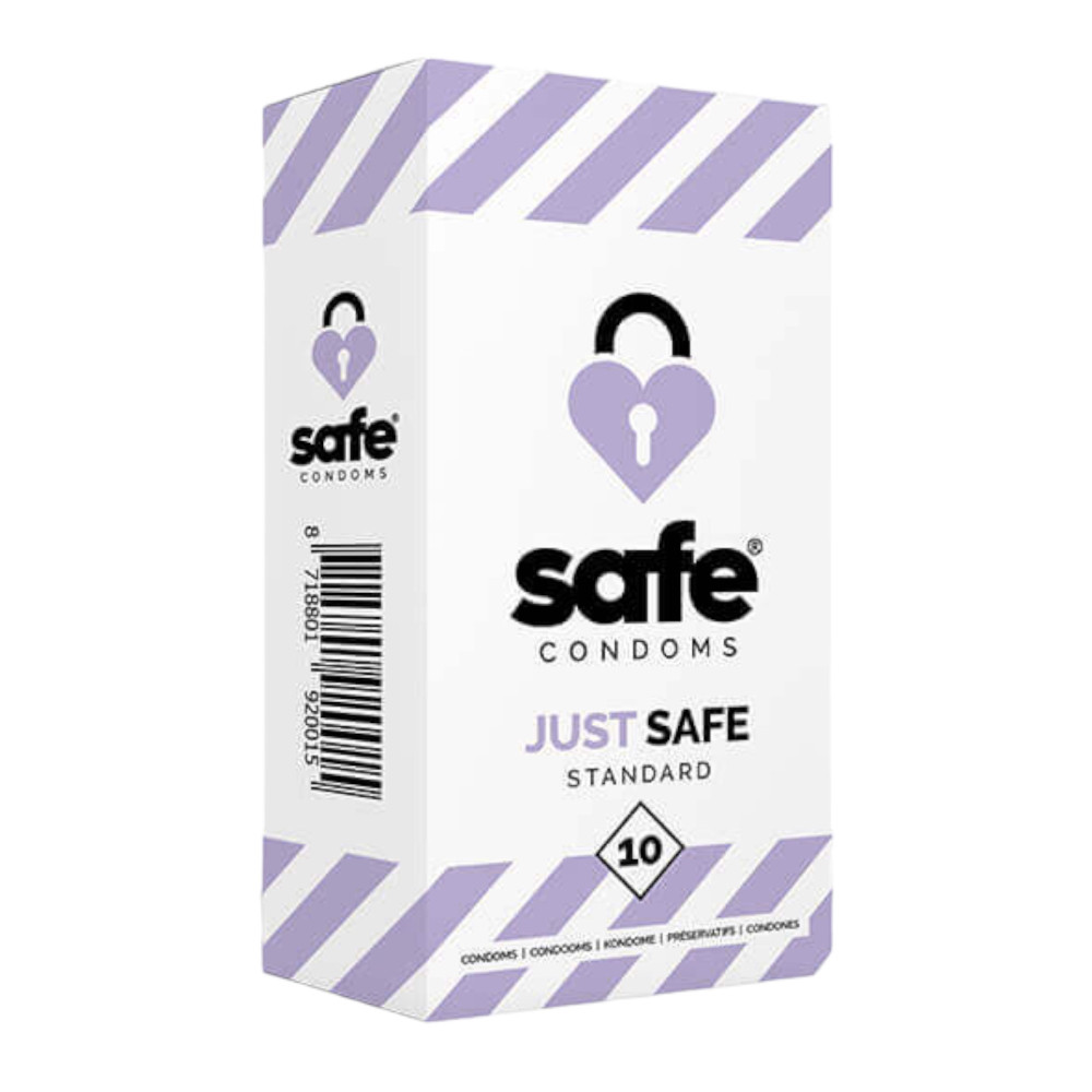 SAFE Just Safe - standard, vaníliás óvszer (10db)