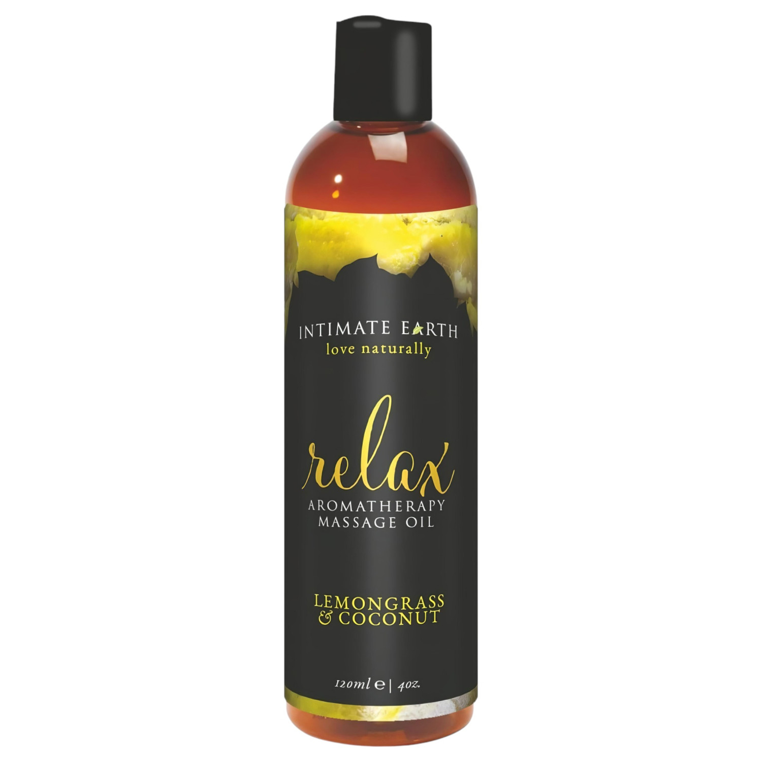 Intimate Earth Relax - masszázsolaj - citromfű-kókusz (120 ml)