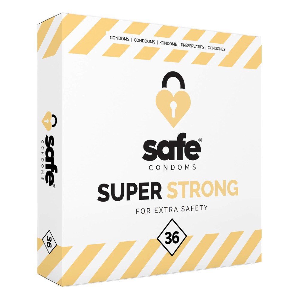 SAFE Super Strong - extra erős óvszer (36db)