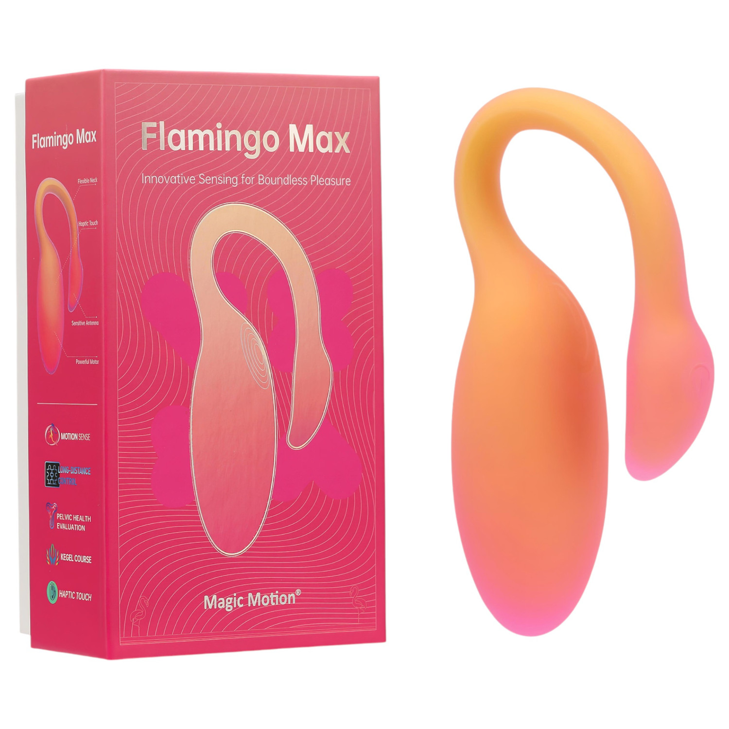 Magic Motion Flamingo Max – App-vezérelt vibrációs tojás (narancs) Magic Motion Flamingo Max – App-vezérelt vibrációs tojás (narancs)
